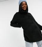 Topshop Maternity Oversized Rollneck Sweater In Black
