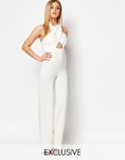 Vesper Cut Out Jumpsuit - Cream