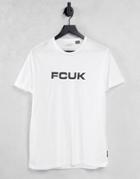 Fcuk Logo T-shirt In White