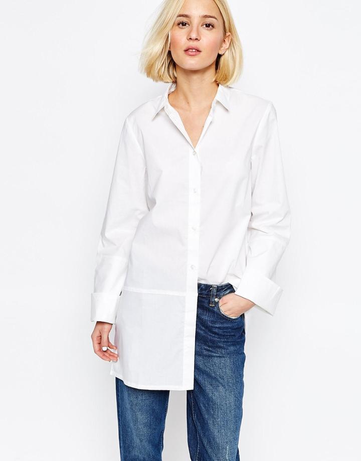 Adpt Longline Shirt Tunic - White