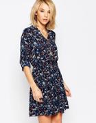 Qed London Long Sleeve Dress With Chain Detail