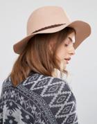 Boardmans Wool Felt Fedora Hat - Beige