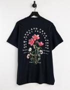 Topman Oversized Tee With What Comes Around Front And Back Print In Black