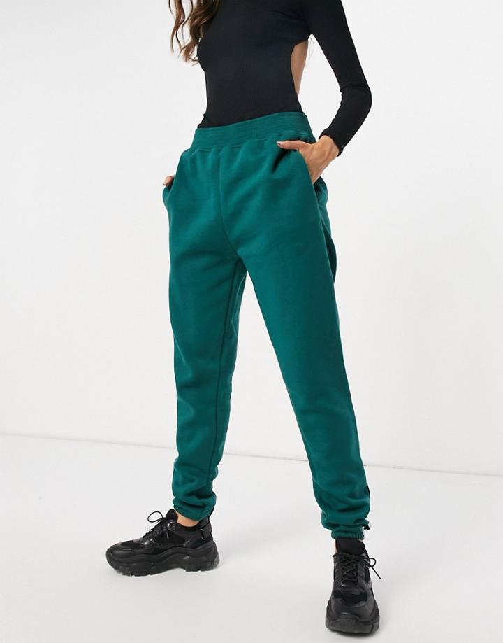 Public Desire Motif Sweatpants In Green