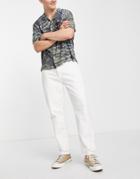 Allsaints Jack Cropped Tapered Jeans In White