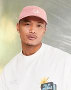 Asos Design Soft Baseball Cap In Pink With Embroidery