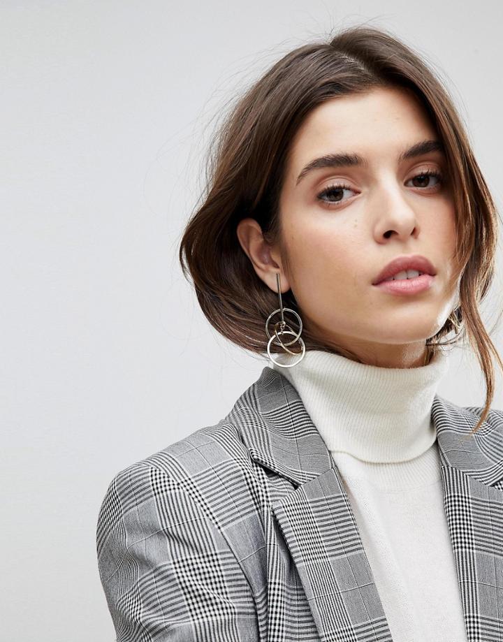 Pieces Hoop Drop Earring - Gold