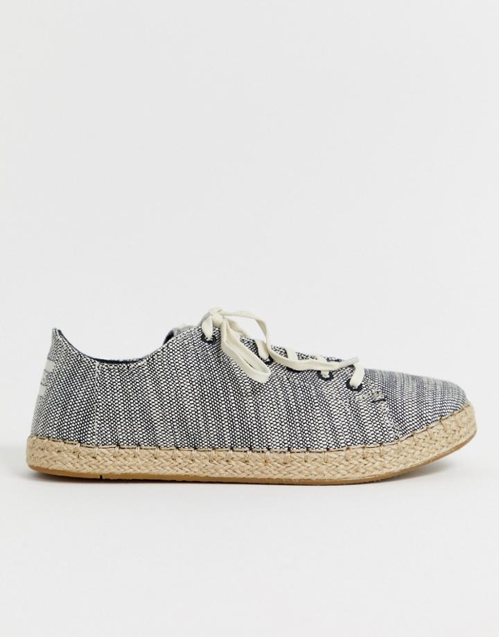 Toms Linen Espadrille Trainers-black