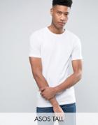 Asos Tall Muscle T-shirt In White - White