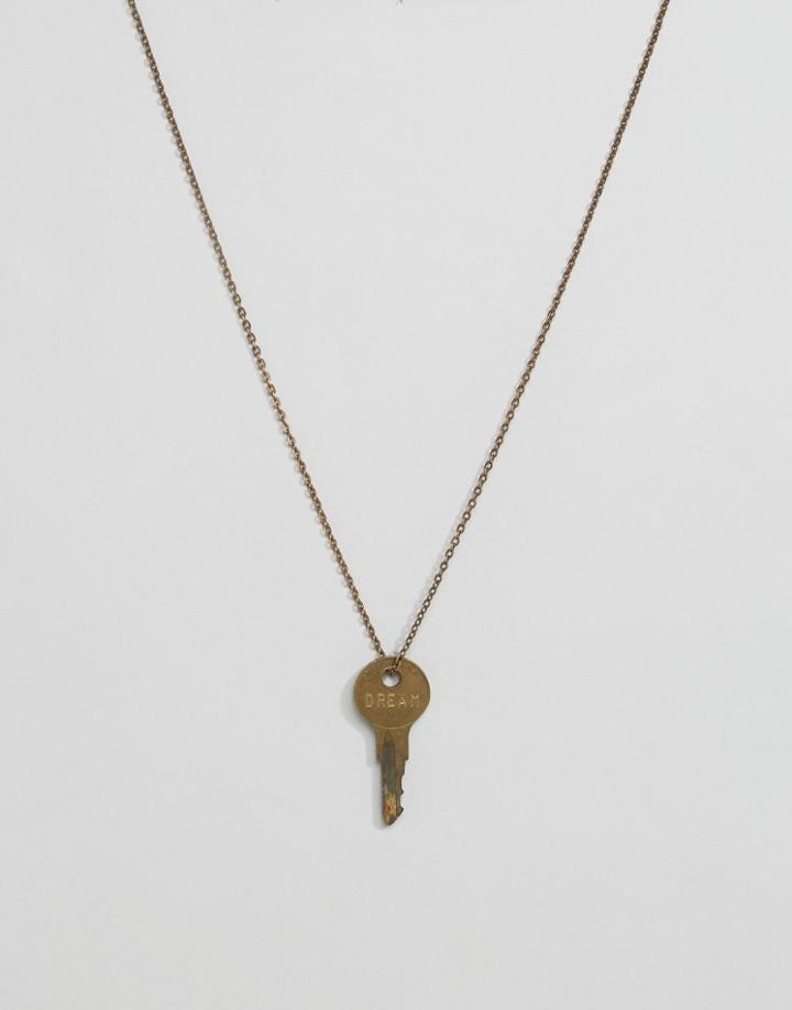 The Giving Keys Dream Key Necklace - Gold
