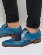 Jeffery West Scarface Leather Suede Derby Shoes - Blue