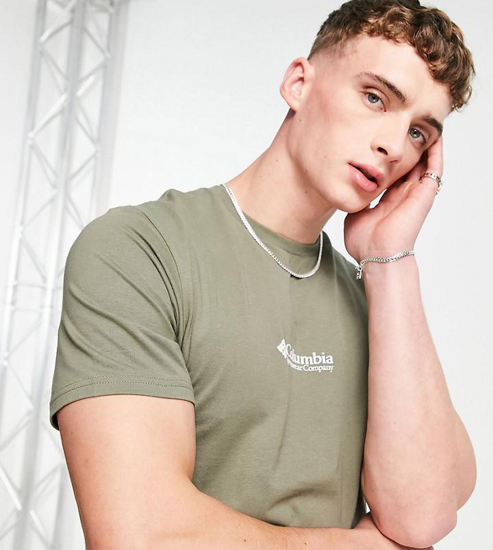 Columbia Csc Basic Logo T-shirt In Green Exclusive At Asos