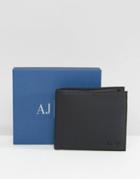 Armani Jeans Wallet With Coin Pocket - Black