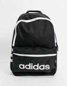 Adidas Classic 3 Stripe Backpack In Black