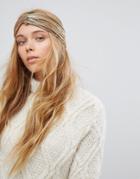 Aldo Gold Pleated Knot Headband - Gold