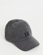 Only & Sons Washed Cap In Gray-grey