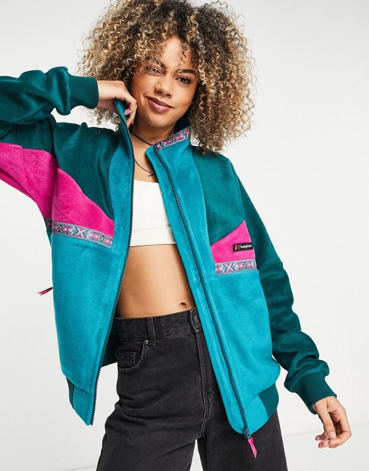 Berghaus Tramantanta 91 Fleece In Teal/fuchsia-blue