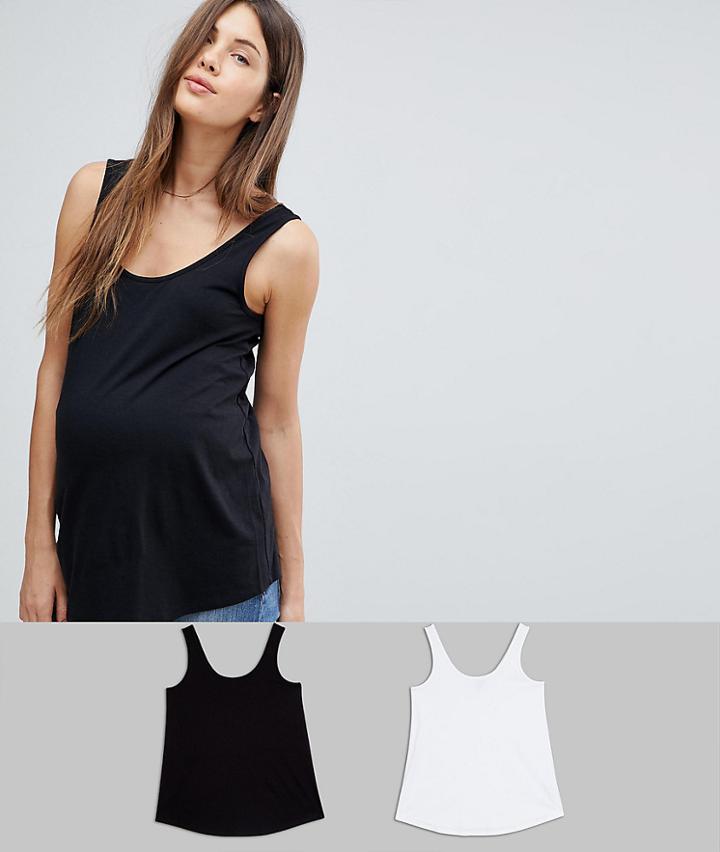 Asos Maternity Ultimate Tank 2 Pack - Multi