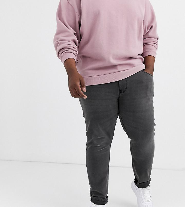 Only & Sons Skinny Fit Jeans In Gray