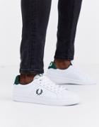 Fred Perry B721 Leather Sneakers In White