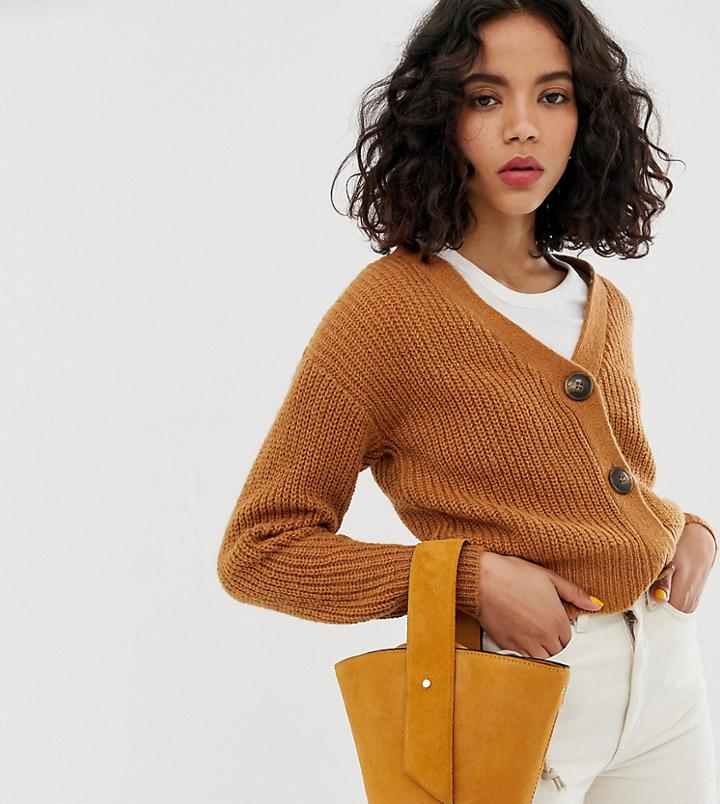 River Island Cardigan In Beige - Beige