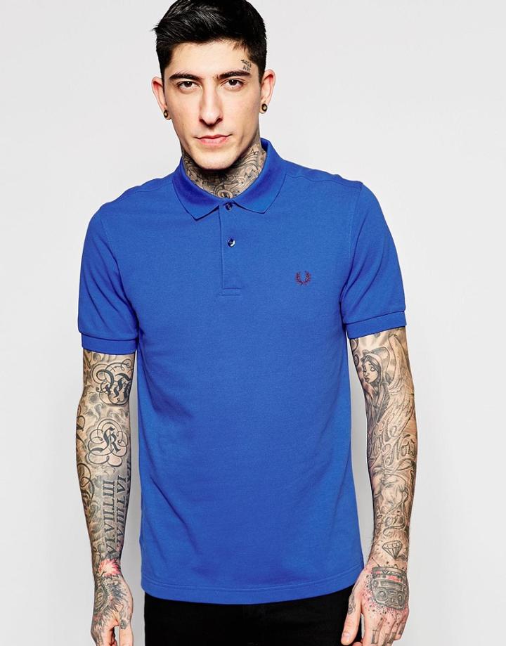 Fred Perry Polo Shirt In Slim Fit - Regal