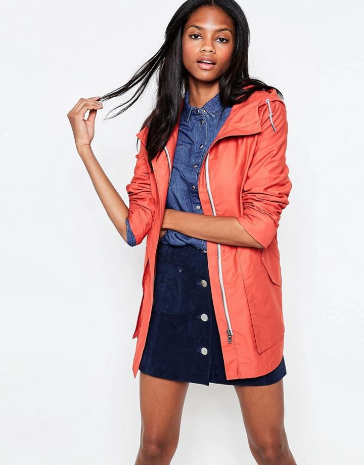 Parka London Johanna Classic Raincoat - Burnt Orange