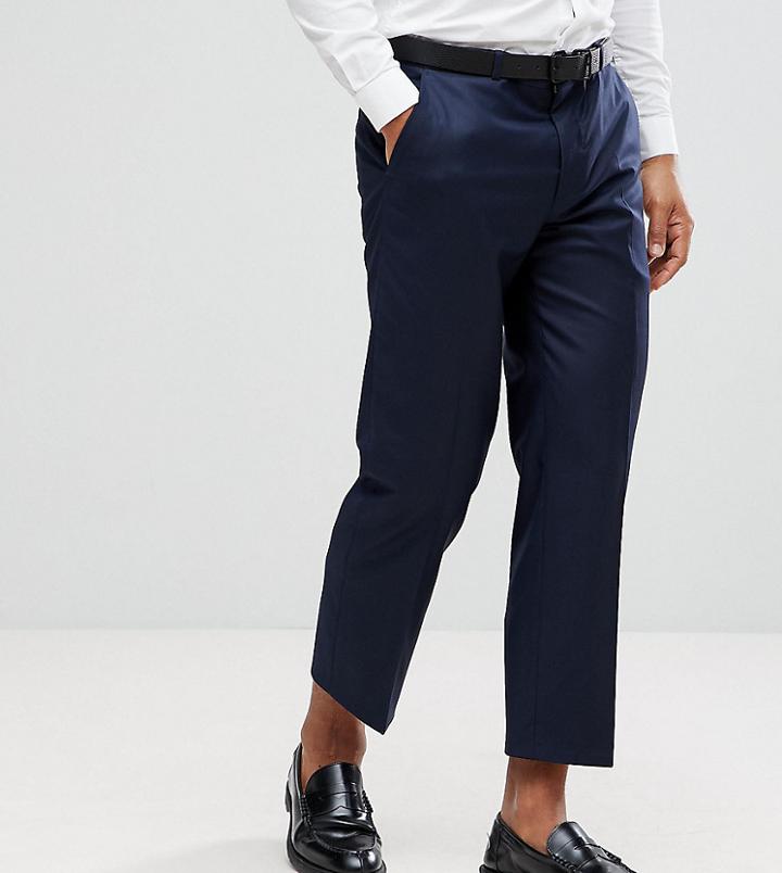Heart & Dagger Tapered Cropped Pants - Navy