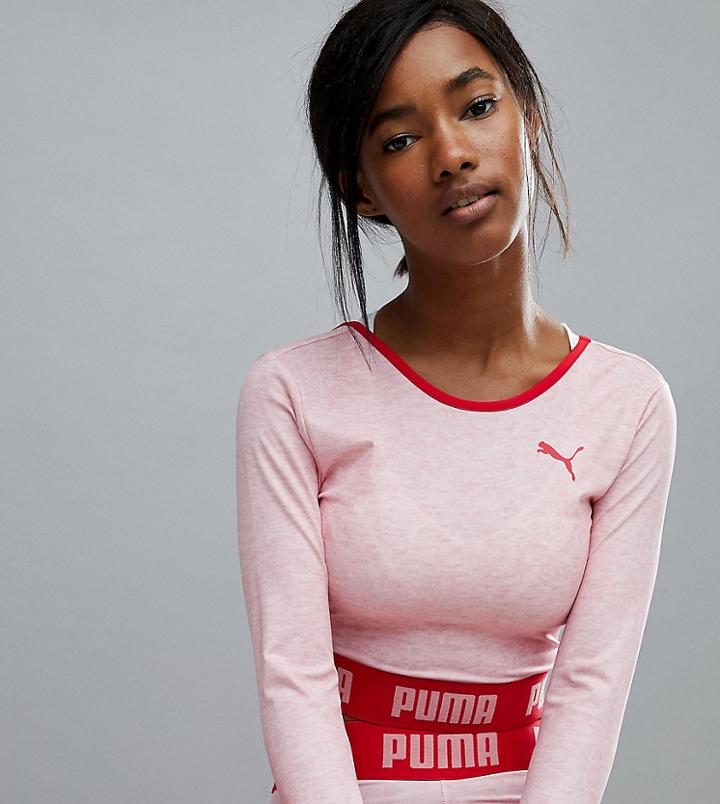 Puma Exclusive To Asos Long Sleeve Crop Top - Multi
