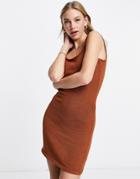 Rhythm Suki Knit Beach Dress In Brown