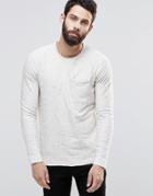 Only & Sons Knitted Sweater With Fleck - White