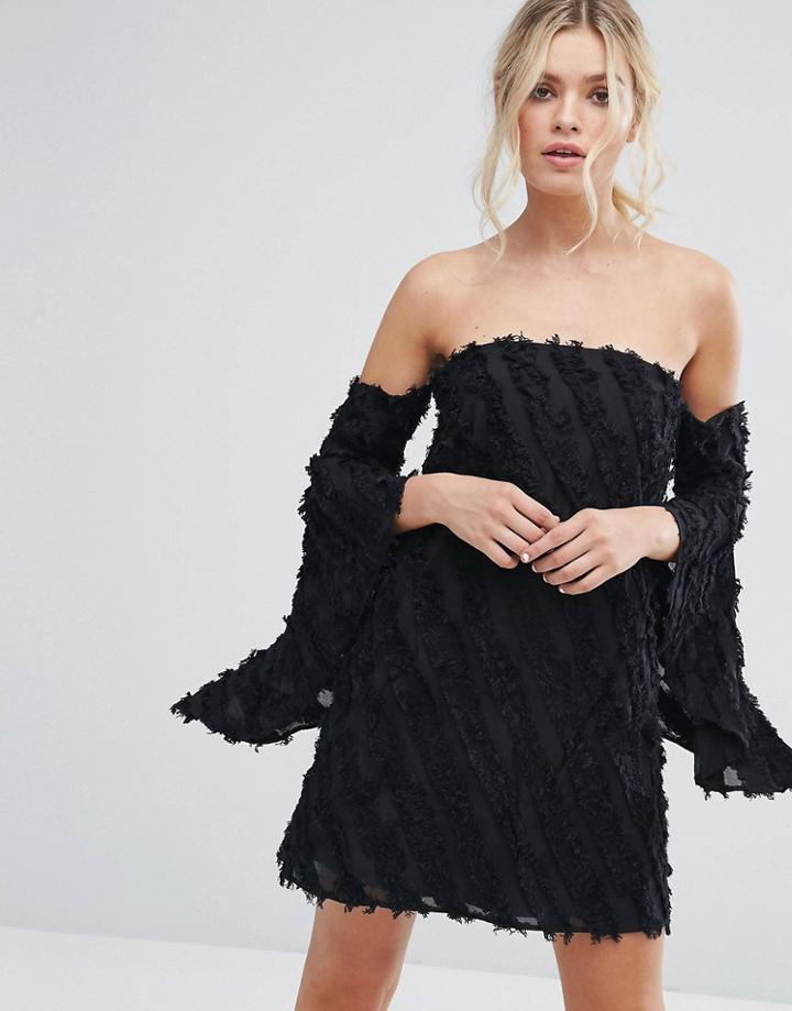 C/meo Collective Recollection Flared Sleeve Dress - Black