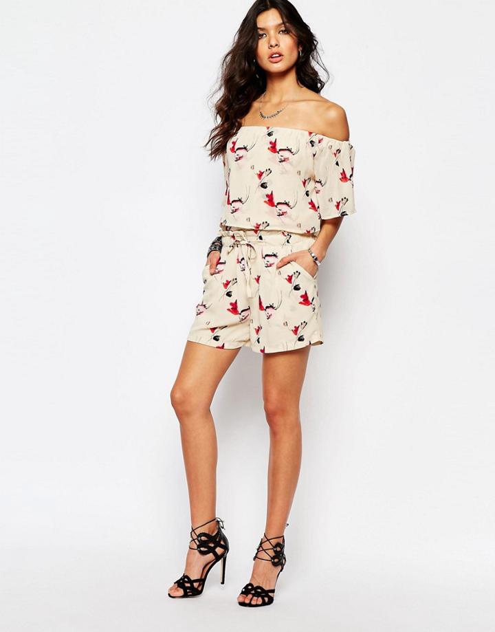 Y.a.s Flawless Shorts In Floral Print - Flawless Print