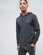Asos Hoodie In Charcoal Marl With Logo - Gray