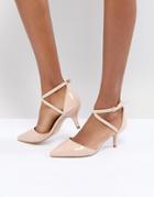 Raid Lyla Kitten Heel Court Shoe - Beige