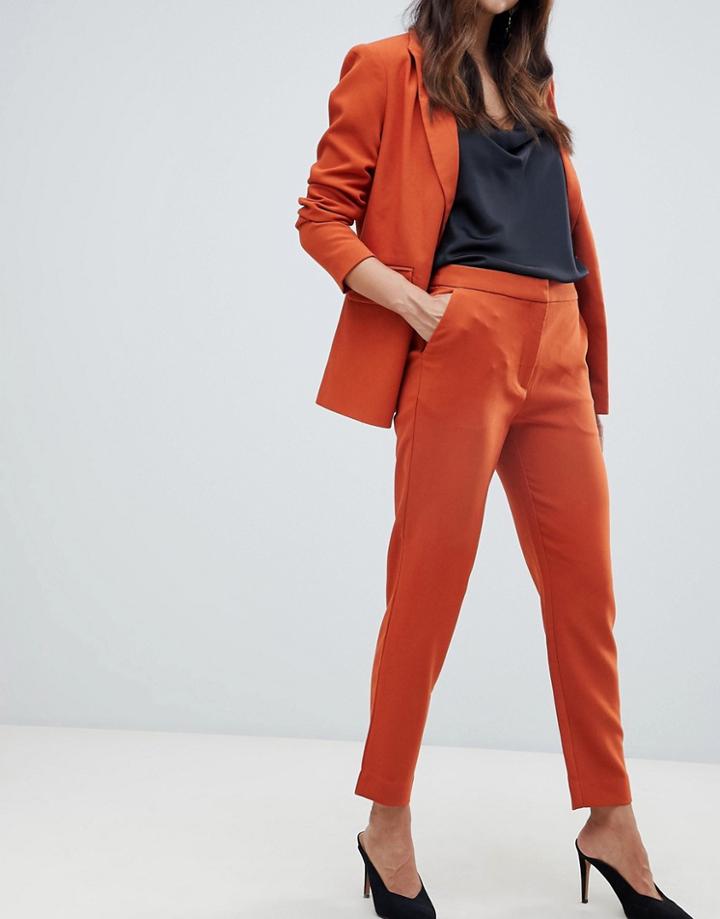 Y.a.s Tailored Pant - Orange
