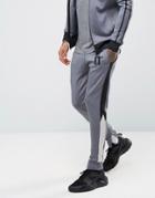 11 Degrees Poly Skinny Joggers In Gray - Gray