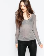 Vila V-neck T-shirt - Lgm
