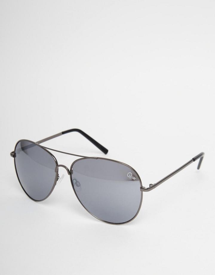 Quay Australia Flagship Aviator Sunglasses - Black
