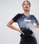 Asos Design Tall Halloween Boo T-shirt - Black