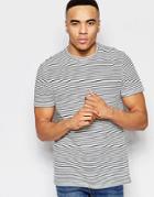New Look Breton Striped T-shirt In White And Navy - Navy