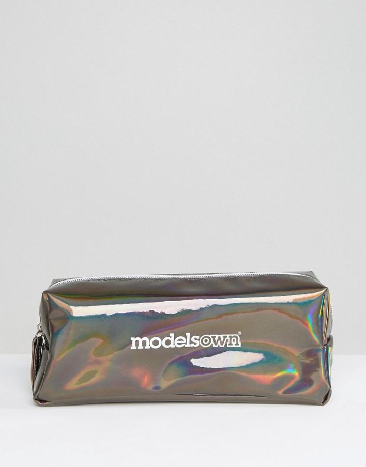 Models Own Holochrome Prismatic Small Makeup Bag - Clear