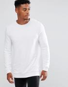 Asos Longline Sweatshirt - White