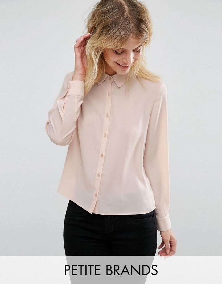 New Look Petite Box Shirt - Beige