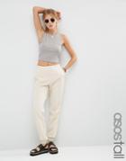 Asos Tall Luxe Tailored Jogger Co-ord - Cream