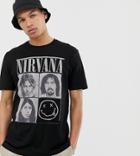 Asos Design Tall Nirvana Relaxed Fit T-shirt-black