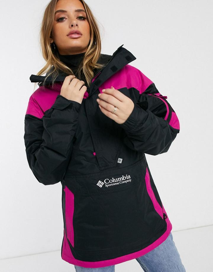 Columbia Challenger Pullover Jacket In Black Exclusive At Asos