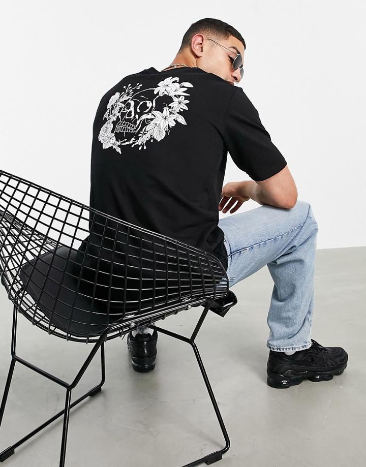 Bolongaro Trevor Printed Back Short Sleeve Sweat-black
