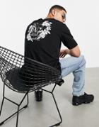 Bolongaro Trevor Printed Back Short Sleeve Sweat-black