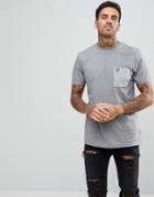 Lyle & Scott T-shirt With Flecked Pocket In Gray Marl - Gray